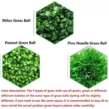 13/18/23/28cm Artificial Green Grass Ball Simulated Plants Decor Ball for Outdoor decoration artificial plants Decoration 13