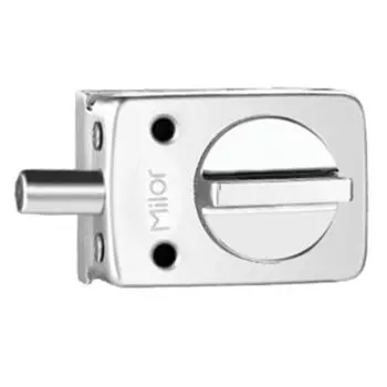 13-18mm Office Glass Door Lock 3 Keys Room Door Locks Glass Display Cabinet Locks Shop Single Door(Single Knob)