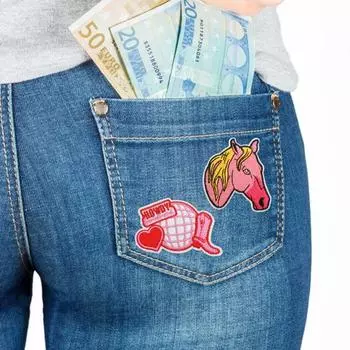 13/22/23/24/25/27 шт. Нашивки своими руками, несколько узоров для вышивки, набор нашивок своими руками для одежды, сумок, головных уборов, самоклеящиеся заплатки для шитья, приклеиваемые утюгом One Size B