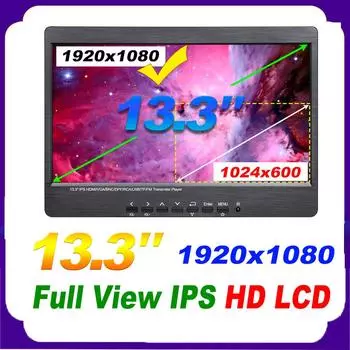 13,3-дюймовый беспроводной плеер MP5 в подголовнике автомобиля, монитор автомобильного радиоприемника с ЖК-дисплеем HD IPS
