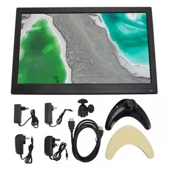 13,3-дюймовый компьютерный дисплей 1920x1080 BNC AV VGA USB MIC AUX HD Мультимедийный интерфейс ПК Дисплей Экран EU Plug 100 to 240V