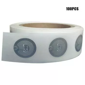 13,56 МГц UID Сменная наклейка S50 1K NFC Мокрая инкрустация NFC-тег Сектор Пустая карта 100PCS