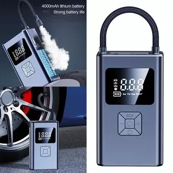13,5*8*4,5 см Насос для шин 3-150PSI 4000 мАч 60 Вт ABS