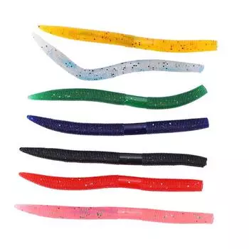 13,5 см/8 г Мягкая рыболовная приманка Искусственные силиконовые приманки Яркие черви Приманки Реалистичные приманки для свимбейта