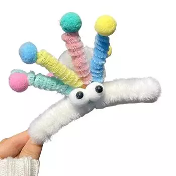 13,5 см Милый Забавный Зажим для Волос для Женщин Дофаминовый Пружинный Зажим-Акула Нескользящая Заколка для Хвоста Милые Аксессуары для Волос