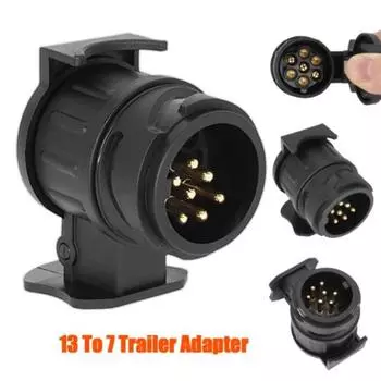 13-7-контактный адаптер для прицепа, разъем для проводки прицепа, разъем 12 В, автомобильные детали