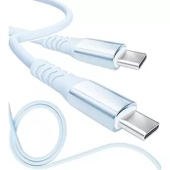 13 цветов 4 длины PD быстрый 15 Вт 60 Вт 100 Вт 100% силикон Сверхпрочный USB-A Type-C на Type-C [официальный представитель inklink в Японии] Зарядный кабель для iPhone