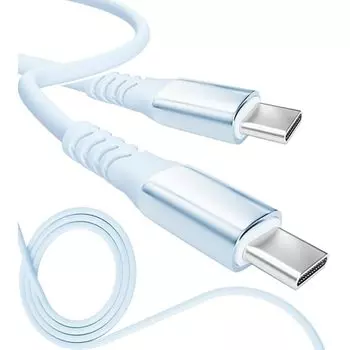 13 цветов 4 длины PD быстрый 15 Вт 60 Вт 100 Вт 100% силикон Сверхпрочный USB-A Type-C на Type-C [официальный представитель inklink в Японии] Зарядный кабель для iPhone