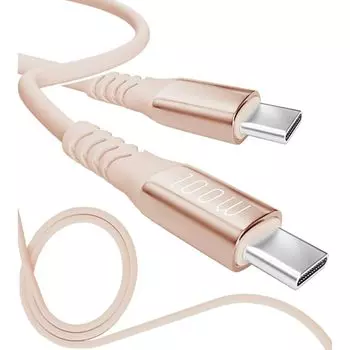 13 цветов 4 длины PD быстрый 15 Вт 60 Вт 100 Вт 100% силикон Сверхпрочный USB-A Type-C на Type-C [официальный представитель inklink в Японии] Зарядный кабель для iPhone