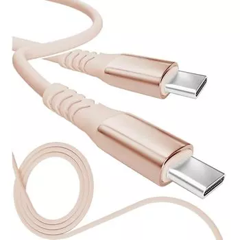 13 цветов 4 длины PD быстрый 15 Вт 60 Вт 100 Вт 100% силикон Сверхпрочный USB-A Type-C на Type-C [официальный представитель inklink в Японии] Зарядный кабель для iPhone