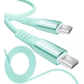 13 цветов 4 длины PD быстрый 15 Вт 60 Вт 100 Вт 100% силикон Сверхпрочный USB-A Type-C на Type-C [официальный представитель inklink в Японии] Зарядный кабель для iPhone