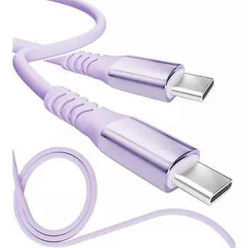 13 цветов 4 длины PD быстрый 15 Вт 60 Вт 100 Вт 100% силикон Сверхпрочный USB-A Type-C на Type-C [официальный представитель inklink в Японии] Зарядный кабель для iPhone