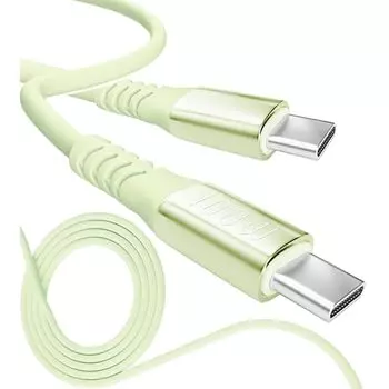 13 цветов 4 длины PD быстрый 15 Вт 60 Вт 100 Вт 100% силикон Сверхпрочный USB-A Type-C на Type-C [официальный представитель inklink в Японии] Зарядный кабель для iPhone