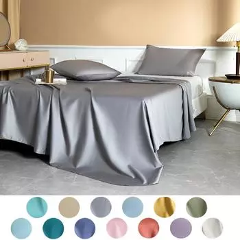 13 цветов хлопкового постельного белья класса А для матери и ребенка, легкая роскошная минималистичная простыня без наволочки Pillowcases синий