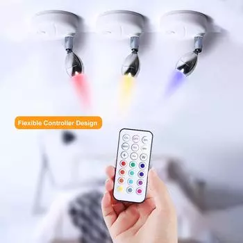 13 цветов, меняющие цвет RGB светодиоды, подсветка под шкафом, 2 шт. с 2 * контроллерами, регулируемая яркость чёрный