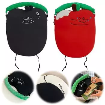 13-дюймовая мультяшная сумка для ноутбука, противоударный чехол для ноутбука в форме яблока, симпатичная сумка для ноутбука, защитная сумка для ноутбука чёрный