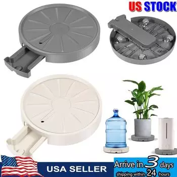 13-дюймовая тележка для растений с колесами, прочная подставка для растений на колесах, круглая тележка для хранения воды, тележка для перевозки горшков, уличный контейнер для растений серый