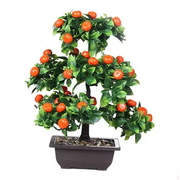 13-дюймовое искусственное плодовое дерево бонсай для украшения стола и демонстрации на мероприятии Peach