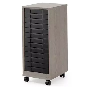 13 IRIS OHYAMA Почтовый ящик Wood Grain Ash Black A4 Документный ящик Деревянный напольный ящик для хранения Полка для хранения Настольный ящик для хранения документов Письмо Письмо