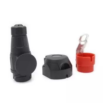 13-контактная вилка для прицепа, с водонепроницаемым уплотнением, водонепроницаемая вилка для прицепа 12 В, 13-контактная вилка для прицепа для автоприцепов, автомобилей