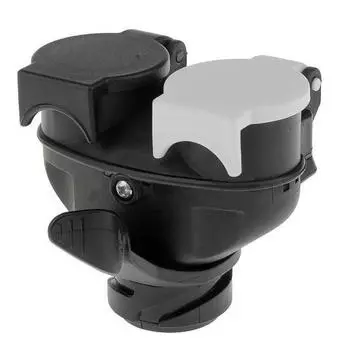 13-контактный на 7-контактный европереходник для буксировки прицепа-каравана с двойной розеткой