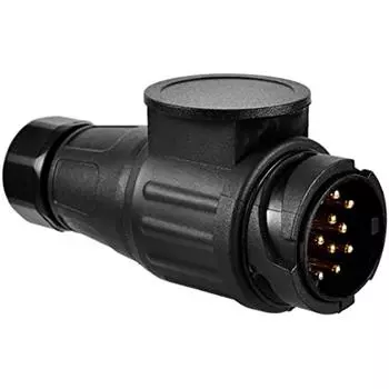 13-контактный разъем 13-контактный разъем прицепа 13-контактный адаптер прицепа 12 В 13-контактный разъем адаптера прицепа Разъем для прицепа Разъем для фаркопа Mul 13x6x5cm