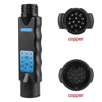 13-контактный универсальный 12 В вилка для прицепа, тестер для автомобиля, грузовика, каравана, аксессуары, схема проводки, световой тест, диагностические инструменты