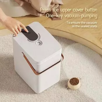 13 л вакуумное ведро для хранения корма для собак, большая емкость, герметичная влагостойкая бочка, ведро для хранения свежего корма для кошек и собак, закусок для домашних животных