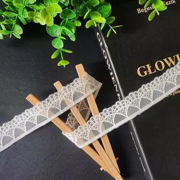 13 метров/лот 2,5 см шириной абрикосового цвета хлопчатобумажная нить радужная вышивка кружево детская и женская одежда юбка украшения аксессуары 2.5cm wide