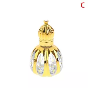 13 мл Роликовый флакон Стеклянный Мини-контейнер для эфирных масел Портативные косметические флаконы Флакон для смешивания духов Золотой Пустой роликовый флакон C