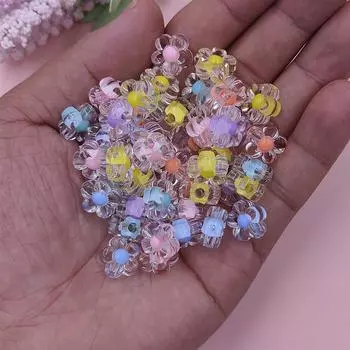 13 мм 10 шт. браслет прозрачные/матовые аксессуары ручной работы банка сердце сливовые бусины для изготовления ювелирных изделий DIY ожерелье модный материал ручной работы Transparent 13mm 10Pcs жёлтый