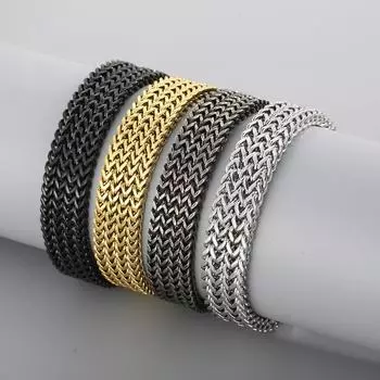 13 мм сетчатый теннисный браслет-цепочка для мужчин из нержавеющей стали модный подарок 21CM