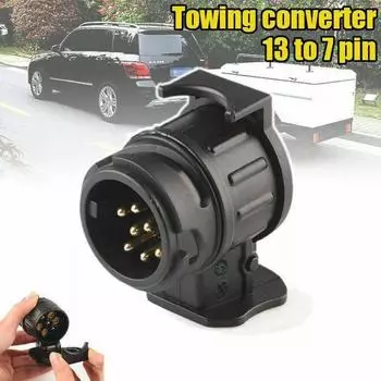 13 Pin To 7 Pin Towing Adaptor Trailer Truck Towbar Connector Plug Electric Socket 12v Car Waterproof Converter Adapter T2v6 CN
