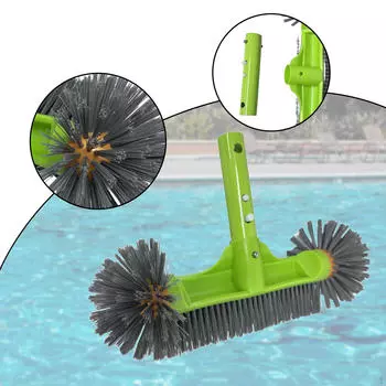 13 Pool Brush Head, Heavy Duty, Strong Bristle Nylon Bristles Effortless with Round Ends Scrub