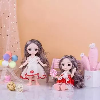 13 шарниров Большие глаза Принцесса BJD Кукла Подвижная 13 подвижных суставов Мини-игрушка для девочек Подарки для девочек style 1