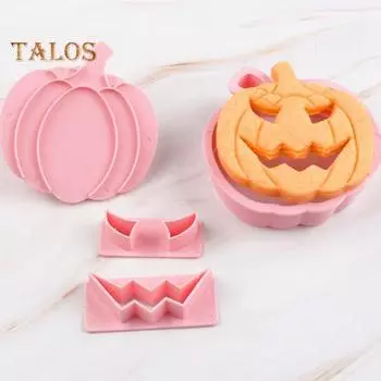 13 шт., формочки для печенья на Хэллоуин, формы для печенья с тыквой и лицом, легко чистящиеся, антипригарные, пищевые, многоразовые формы для печенья Sets