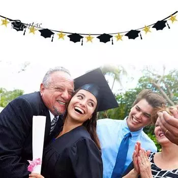 13 шт., хорошие создания атмосферы, висячие флажки для выпускного, домашние баннеры для выпускного, товары для вечеринок чёрный