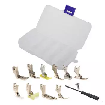 13 шт./компл., набор прижимных лапок для промышленных швейных машин, скрытая невидимая застежка-молния