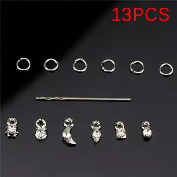 13 шт./компл. посеребренные гвоздики кулон женские ювелирные украшения