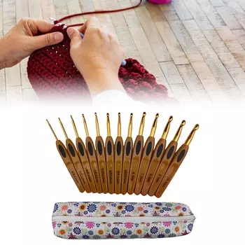 13 шт. крючков для вязания крючком для начинающих 2,5 мм-10 мм эргономичный крючок для вязания крючком с эргономичной ручкой игла для вязания крючком