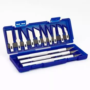 13 шт., нож для резьбы по металлу/дереву, ручка, стиль, художественная печать, резка, ручное комбинированное лезвие для бумаги, режущая головка, съемные инструменты для резьбы