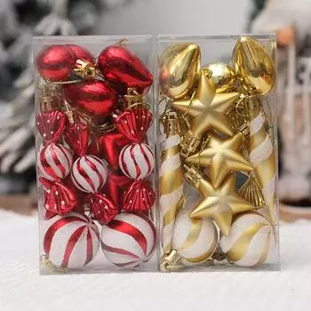 13 шт. рождественские конфеты звезда рождественский шар украшение рождественская елка подвесные украшения новогодний подарок рождественский домашний декор