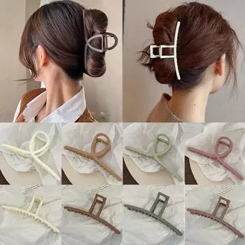 13 см большие металлические заколки для волос с крестообразным принтом для девочек, элегантные геометрические когти для волос, заколки в виде краба и акулы для женщин, аксессуары для волос, головные уборы