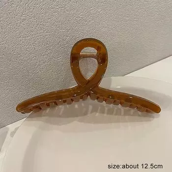 13 см большой желейный цветной зажим для девочек, заколка для волос на затылке, пластина для волос, зажим в форме акулы