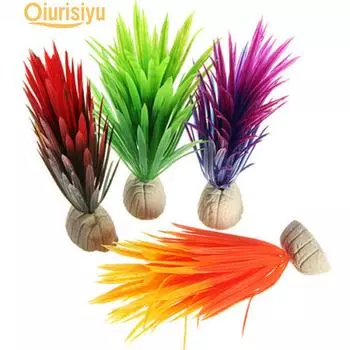 13 см искусственная водная трава аквариумный орнамент красный