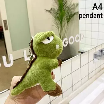 13 см милый динозавр стежка плюшевый брелок кавайные фигурки мультфильм кукла брелок сумка автомобиль кулон мягкая игрушка подвеска as the picture