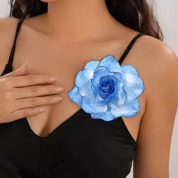 13 см, ручная работа, градиентные цвета, сетчатая ткань, броши с цветами, женская модная одежда, заколки, заколки для волос, аксессуары для свадебной вечеринки