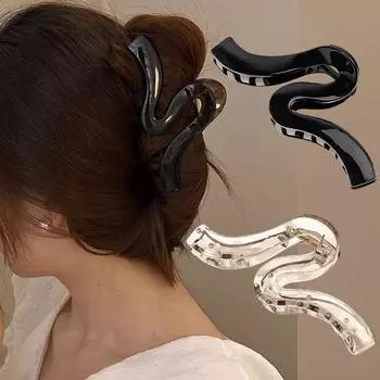 13 см волнистые заколки для волос с нескользящей заколкой для женщин, заколки для волос в виде хвоста, аксессуары для волос для девочек, корейские головные уборы, винтажные заколки