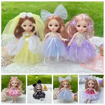 13 суставов, 16 см, кукла BJD Movabl, 13 подвижных суставов, мини-игрушка для девочек, игровой домик 3