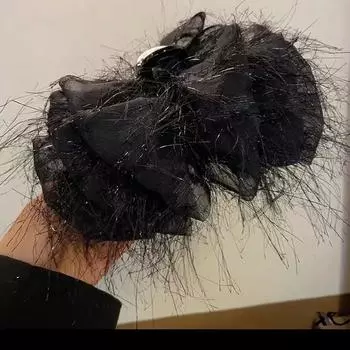 13cm Elegant Temperament Feather Tassel Hair Clip for Woman Bubble Shark Clip Fashionable Girl s Back Head Hair Clamp Hair Acces